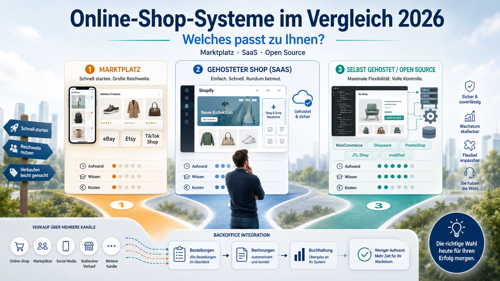 Welches Online Shop System passt zu Dir ?