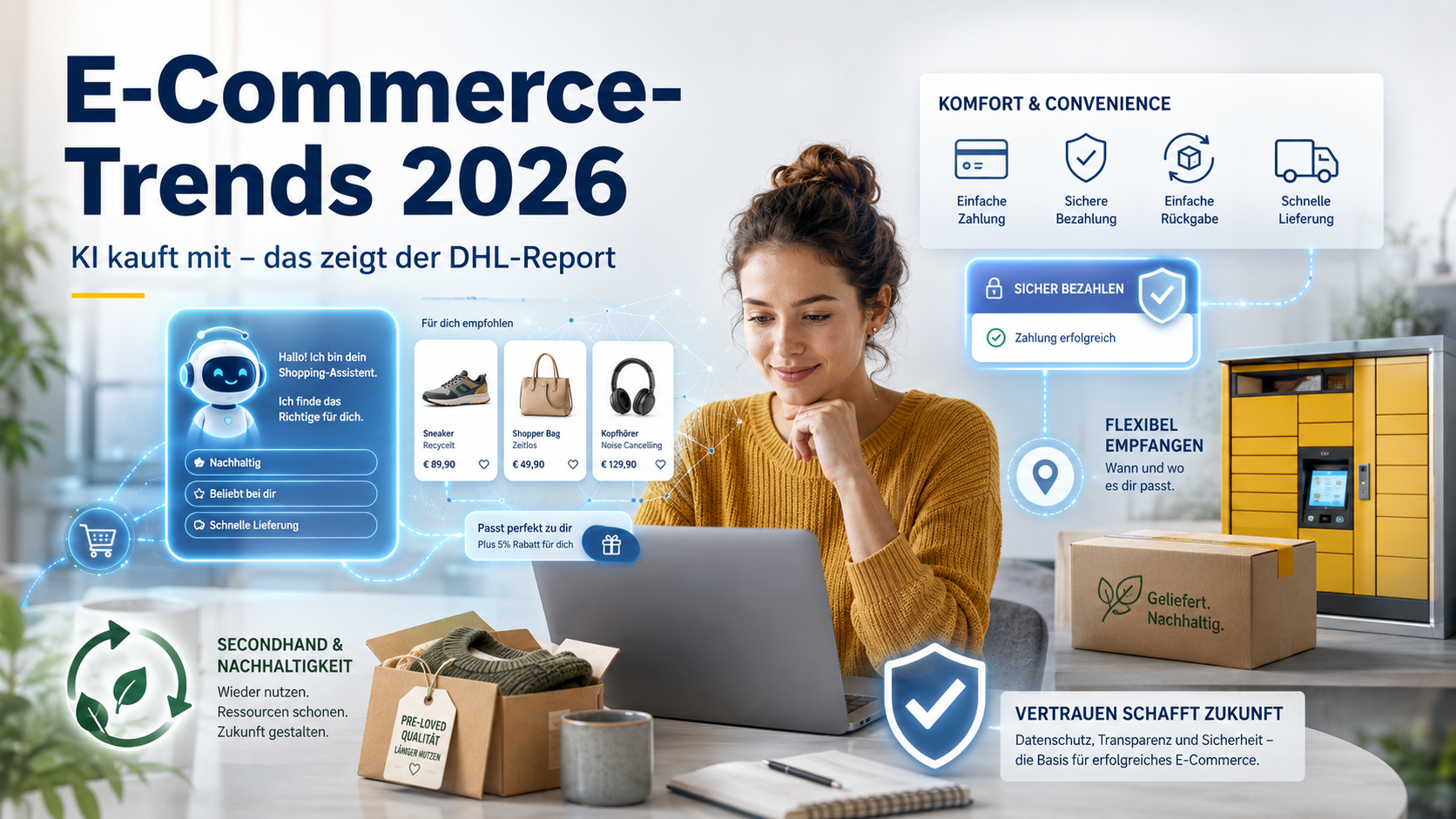 E-Commerce-Trends 2026: KI kauft mit – das zeigt der DHL-Report