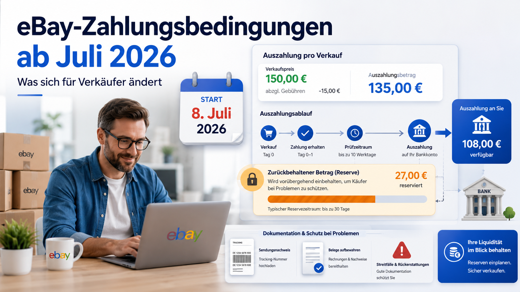eBay Zahlungsbedingungen ab Juli 2026